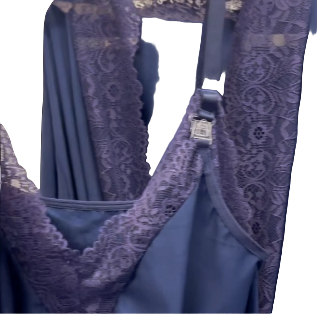 Polyester Nursing Nightgown and Robe Set