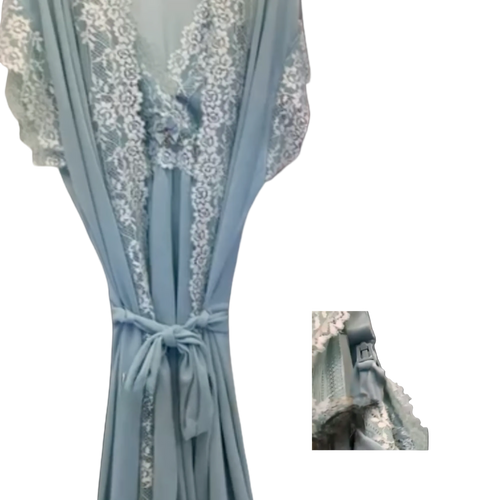 Breastfeeding Nightgown W/ Robe Bahia