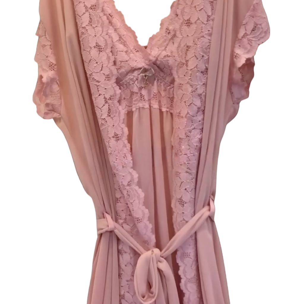 Polyester Nursing Nightgown and Robe Set